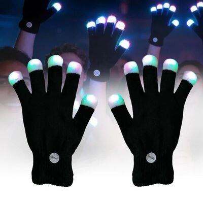 2026 New LED Finger Light Gloves 7 Colors Flashing Gloves fo