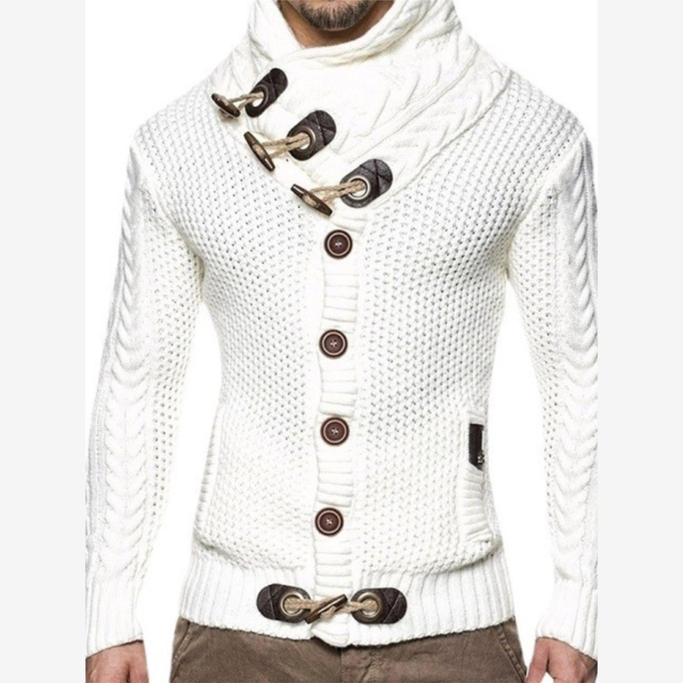 Men Knitted Jacket Cardigan Winter Casual Sweaters Jumper