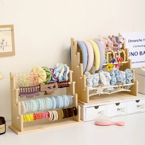 1pc Solid Wood 2-Layer/3-layer/4-Layer/5-Layer Hair Accessor