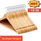 skid wooden hangers clip cabinet hanger clothes coat rack