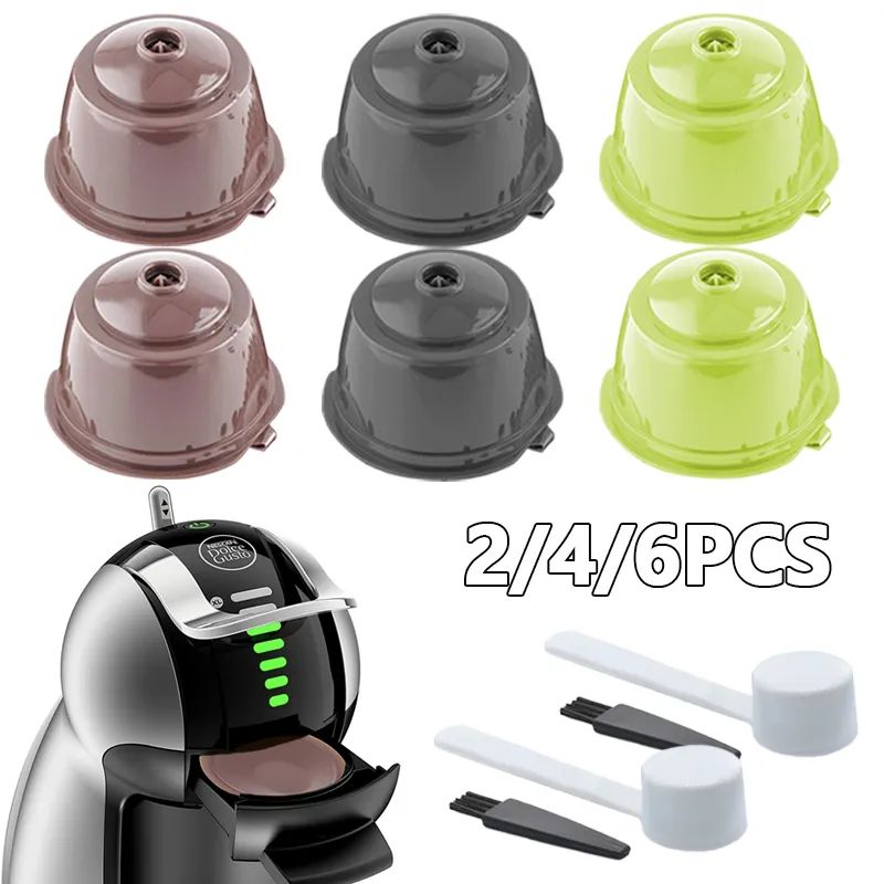 Reusable Coffee Filters Set Refillable Coffee Capsules Pods