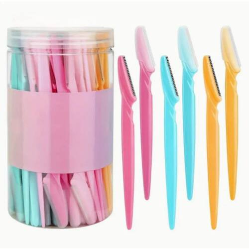3/5/12/20pcs Eyebrow Razors With Container Facial Eye Brow T