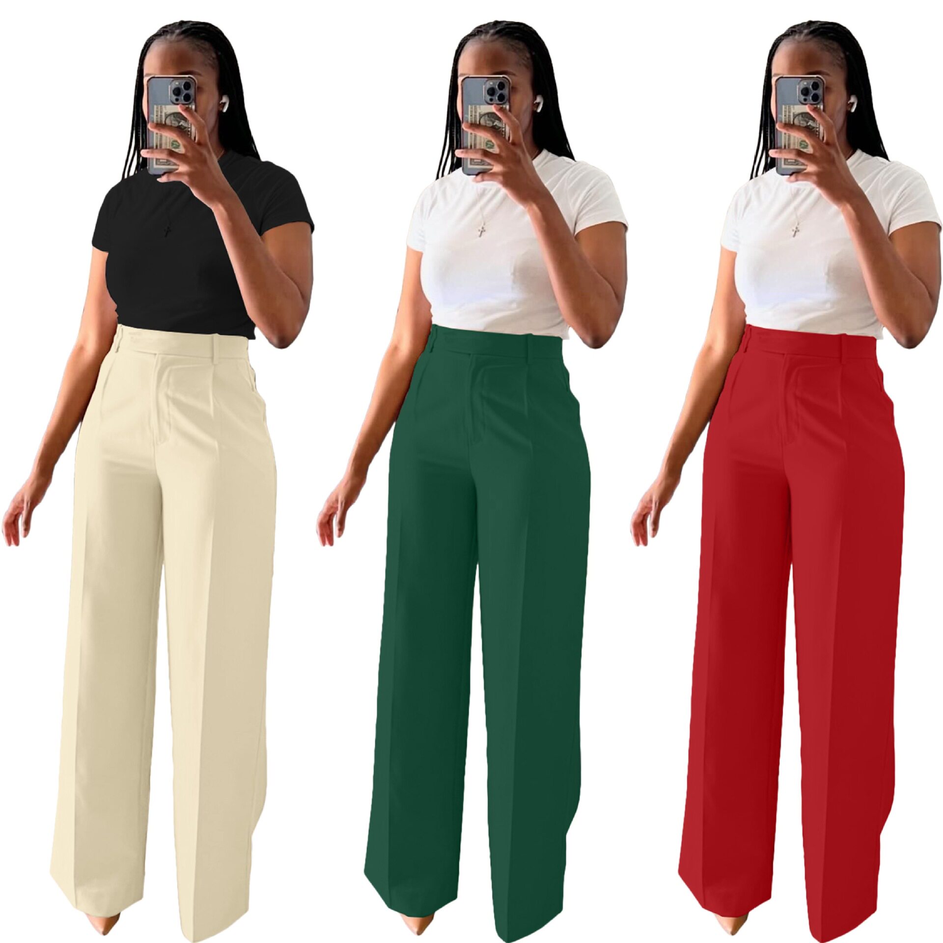 Women Long Pants Office Cloth Trousers正装裤休闲西装长款裤子