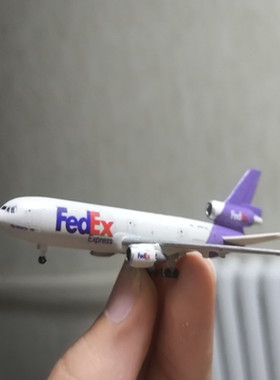 Fedex联邦快递MD11 1/700比例，3D打印板件，手工上色精涂，水帖