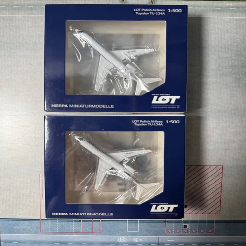 后一个孤品收藏！Herpa Wings 1/500比例 LOT polish Airlines Tu