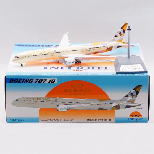 Inflight 1:200飞机模型 合金 阿提哈德航空 波音 B787-10 A6-BMI