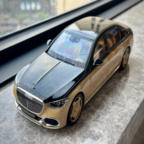 ar 迈巴赫s680 沙漠黄1/18汽车模型原包出厂品控，拍下视频确认