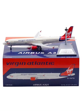 B-Models 1:200  合金材质 飞机模型 维珍航空 空客A321 G-VATH，