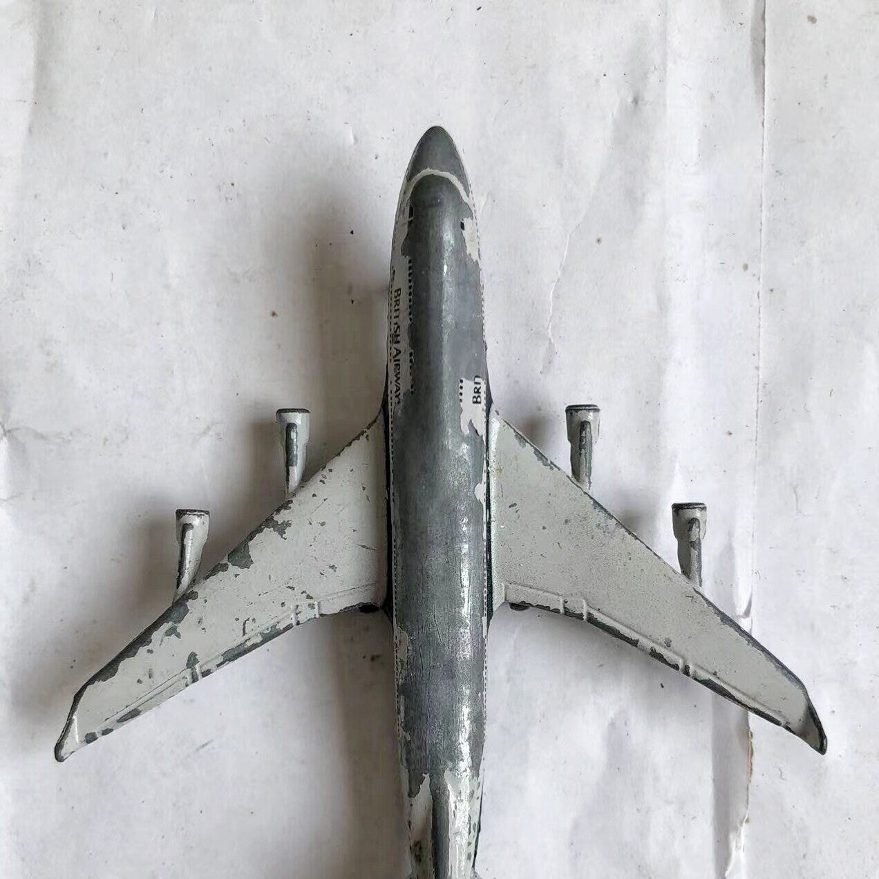 80年代火柴盒英国航空飞机模型品相如图，按图发货，，出不退不图片