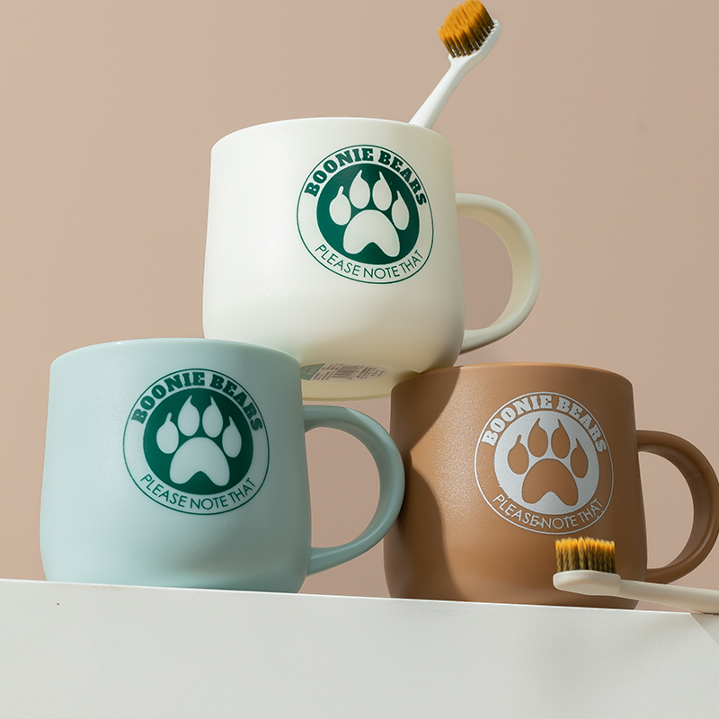 漱口杯高颜值情侣牙杯学生牙具洗漱牙缸杯子牙刷收纳盒简约加厚款