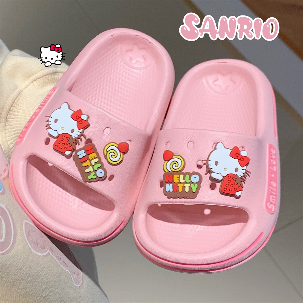 三丽鸥hellokitty女童外穿凉拖鞋创意舒适宝宝防滑夏季儿童拖鞋