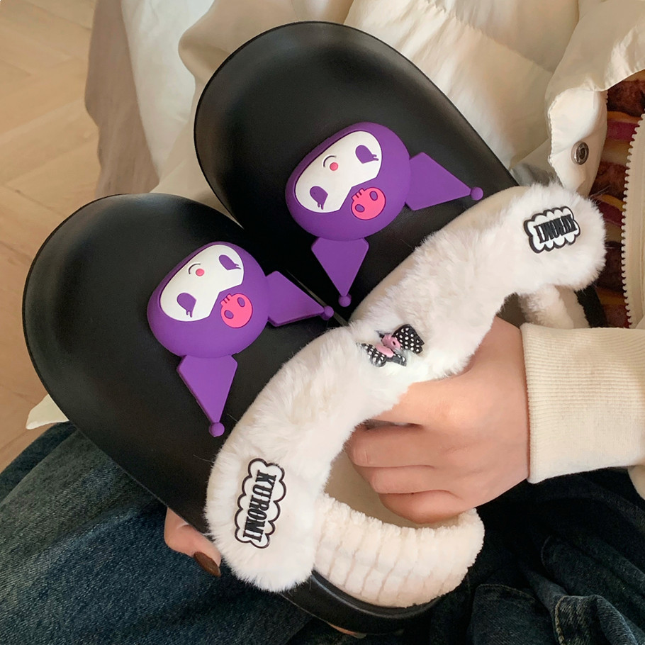 三丽鸥库洛米卡通可爱防水月子鞋