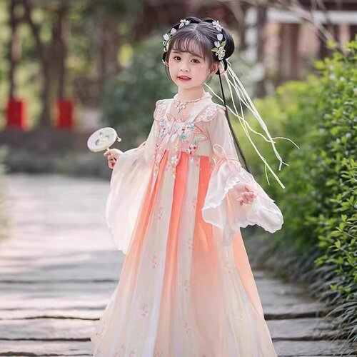 2026新款儿童夏装汉服超仙古装女童女孩古风唐装夏款连衣裙子夏季