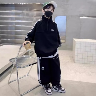 儿童装 外套秋季 男童秋装 中大童春秋款 男孩运动帅 套装 2025新款