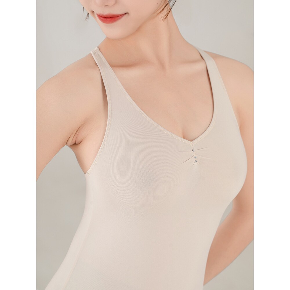 2026新款芭蕾舞蹈形体瑜伽连体练功服演出服内衣肤色肉色打底隐形