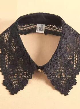 衣领假领领子子女镂空蕾丝衬衫花边百搭辅料新款装饰韩版领口配饰