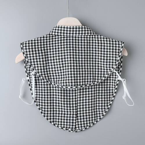 假领领子春秋百搭冬季装饰新款格子衬衣衬衫半身毛衣时尚潮流