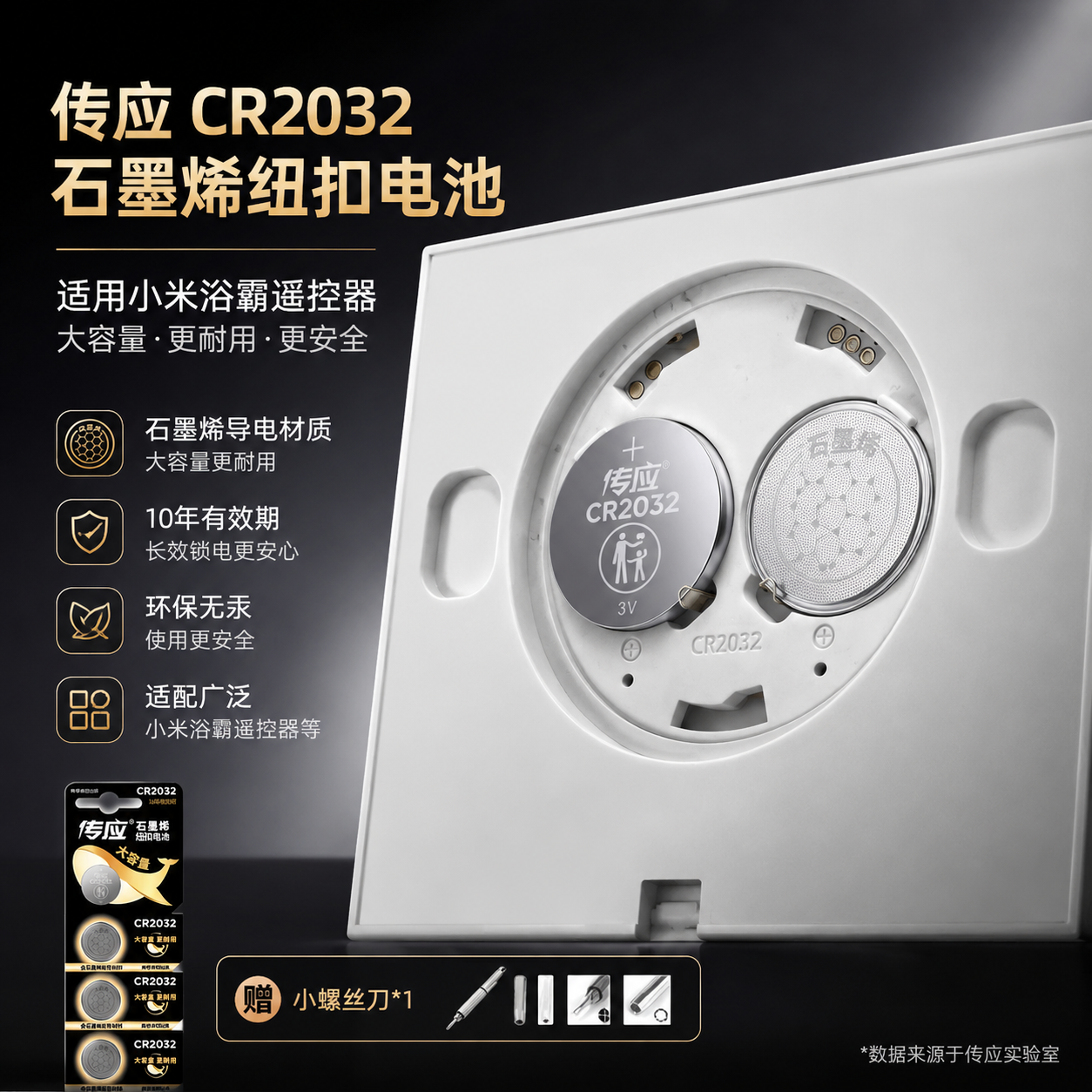 南孚传应CR2032小米Yeelight电池