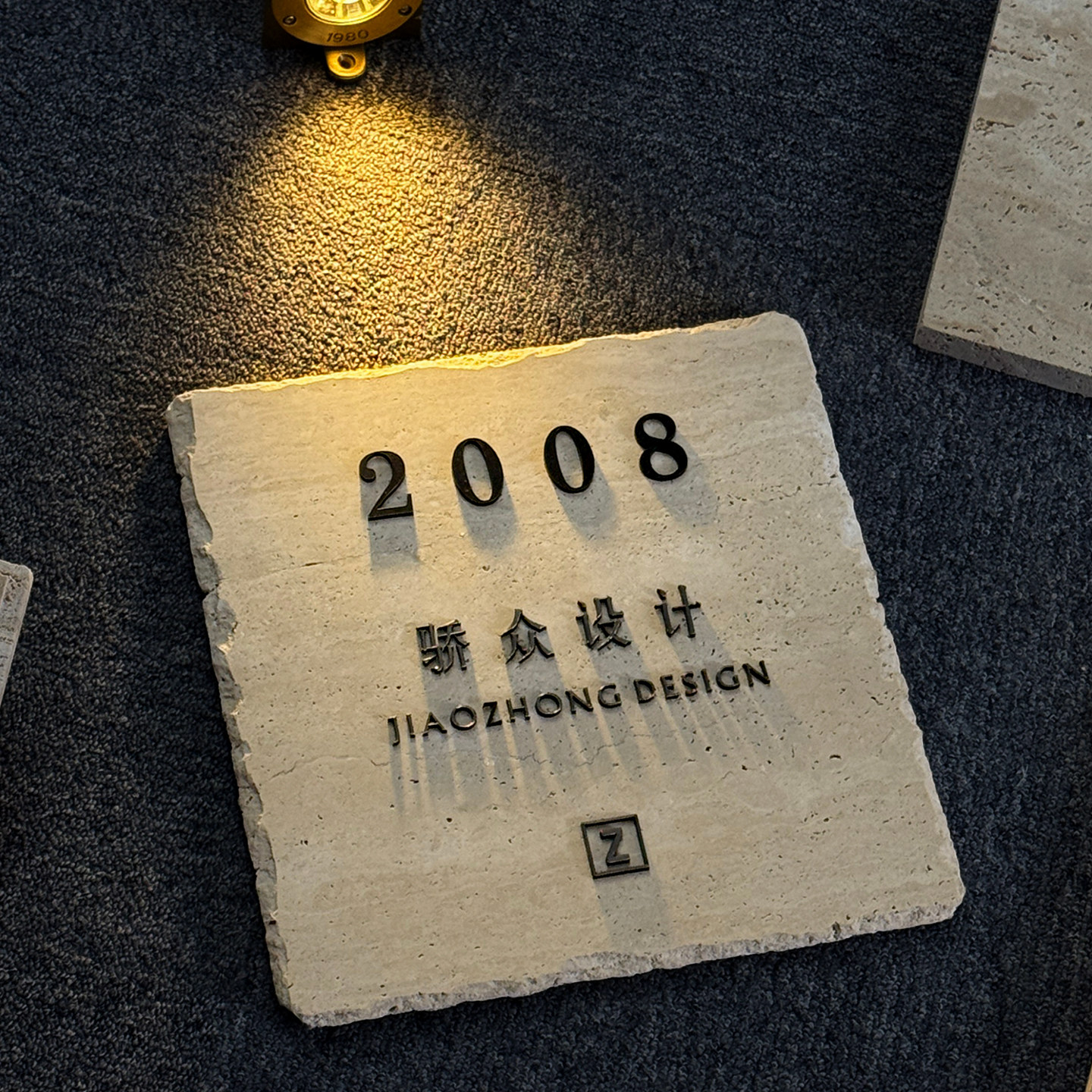 高档天然大理石门牌饮品店门口氛围打卡洞石招牌奶茶咖啡店装饰牌