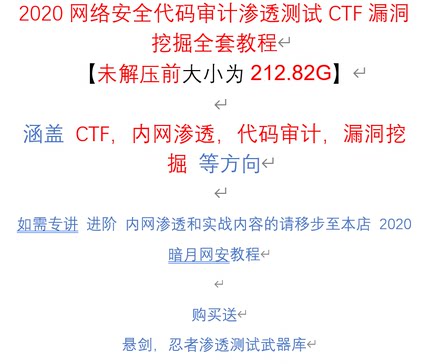 2022网络安全代码审计渗透测试CTF漏洞挖掘全套视频教程