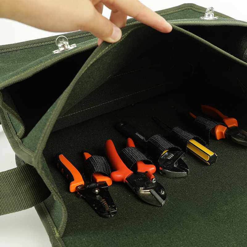 新品戴师傅厂家直销五金帆布工具包加厚水电工包大号多功能维修工