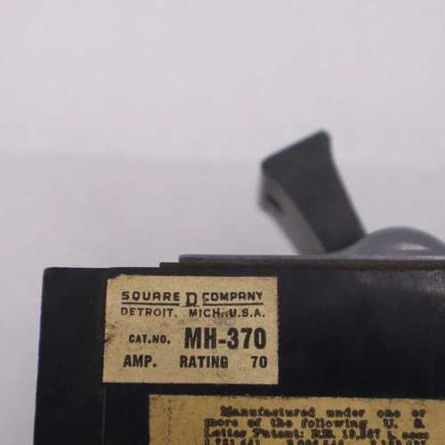 议价Square D MH-370 70 Amp 3 Pole Plug in Circuit Breaker ST