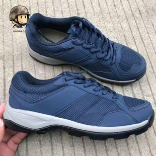 机务地勤鞋男蓝色训练跑步鞋轻便透气夏季户外工作网面作训鞋