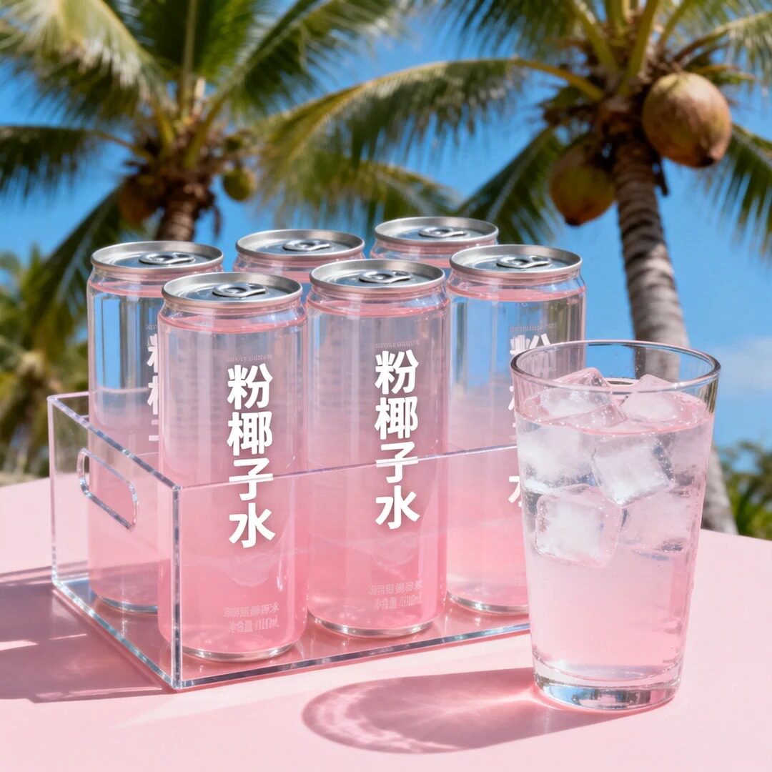 甄选粉椰子水1.25升电解质0脂低卡整箱批发冷灌锁鲜厂家新日期