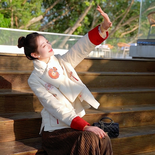 中式 冬季 时尚 气质复古加厚加棉保暖外套7060 七七定制