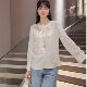 正肩女衬衫 2025年早秋真丝冠乐皱百搭气质时尚 6305 七七定制