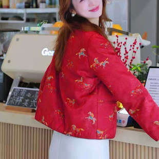 气质重工软糯加棉加厚女外套7049 时尚 77定制