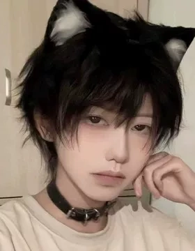 狼耳发箍女兽耳狐狸毛绒猫咪耳朵男生发卡手作头饰狗狗cos配饰男