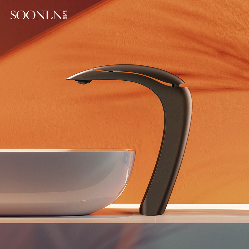 颂霖浴室面盆水龙头冷热水龙头北欧风浴室柜台下盆铜造龙头,家装主材,面盆龙头,淘宝优惠券,粉丝福利购,淘宝优惠卷