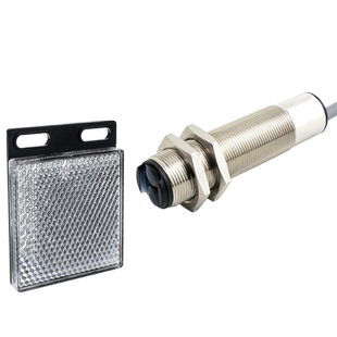 M18光电开关镜面反射型FTL-182MNO 带反光板回归反射光电感应开关