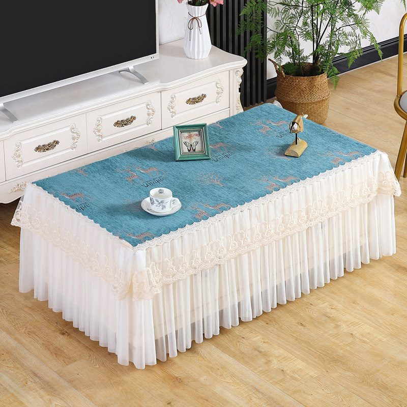 茶几桌布套罩客厅台布桌垫防滑蕾丝布艺盖巾电视柜桌布防尘罩,居家布艺,桌布,淘宝优惠券,粉丝福利购,淘宝优惠卷