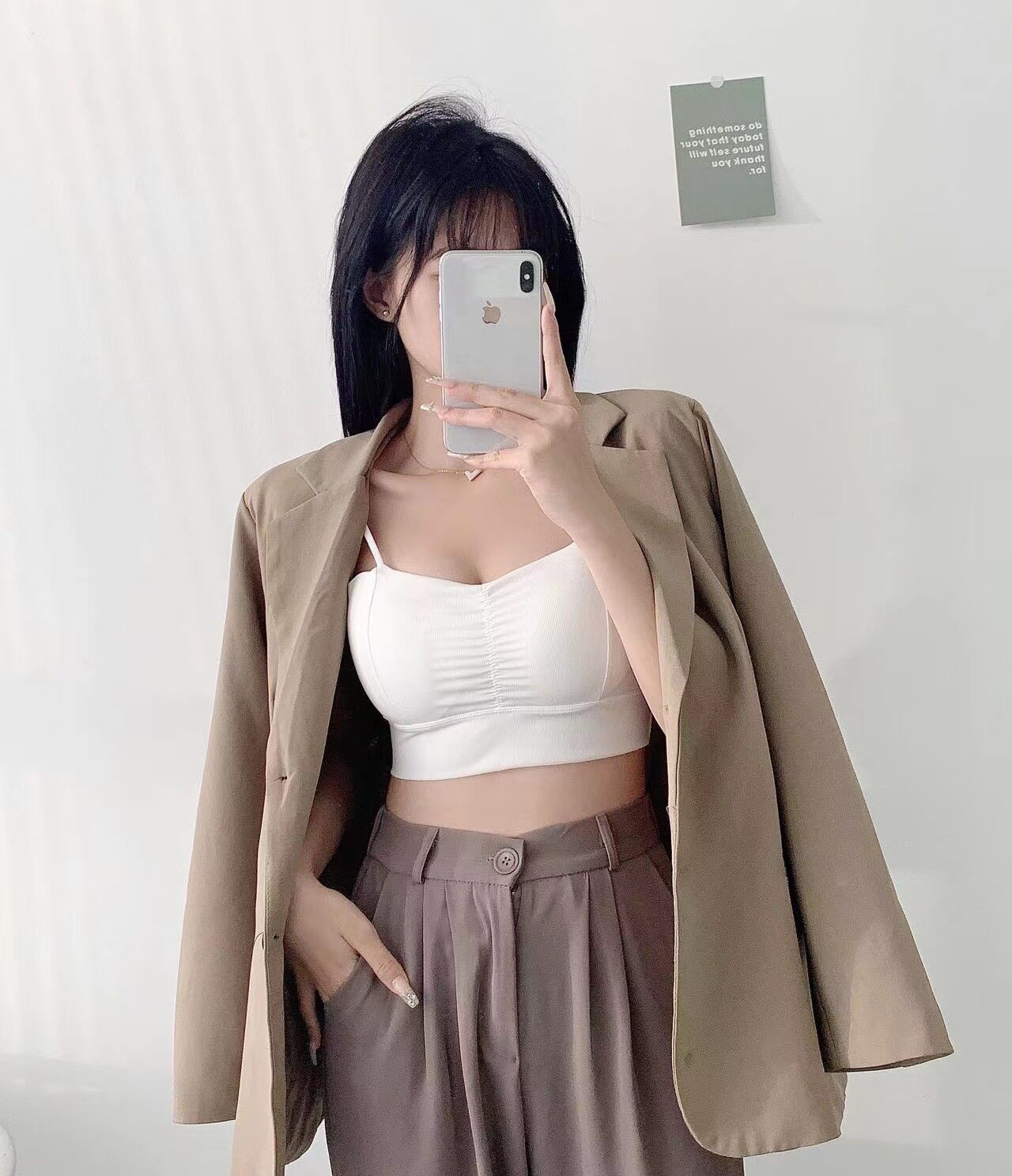 冰丝吊带背心女内搭带胸垫外穿打底无痕美背抹胸内衣女夏2026新款