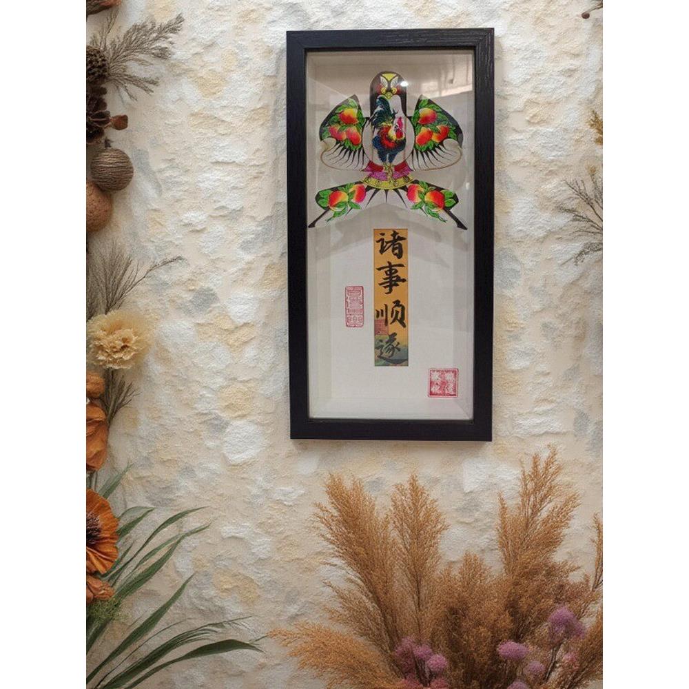 手写定制非遗风筝摆件潍坊手绘丝绢纸鸢礼品新款沙燕精美外事礼盒