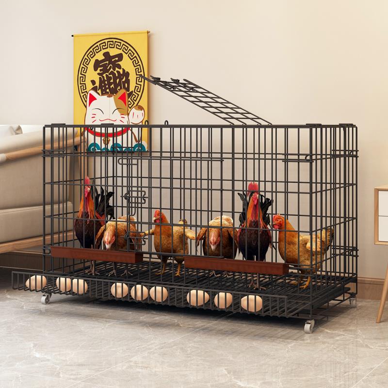 鸡笼子家用养鸡笼大号特大号自动清粪折叠养殖笼鸡舍铁丝网鸭狗笼