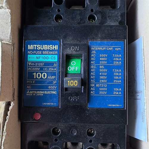 {议价}三菱塑壳断路器NF100-CS 3P 100A