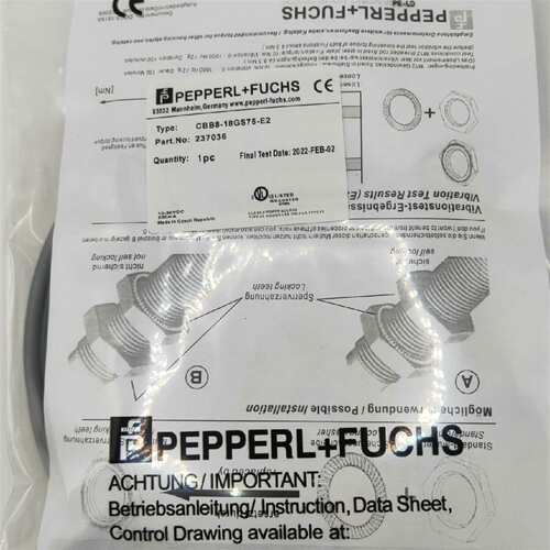 {议价}倍加福全新接近开关CBB8-18GS75-E2-V1   C