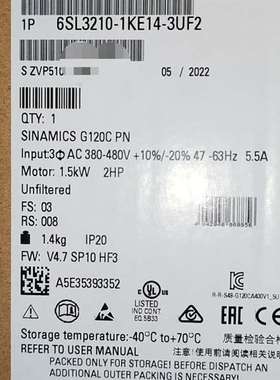 {议价}6SL3210-1KE14-3UF2/6SL32101KE1