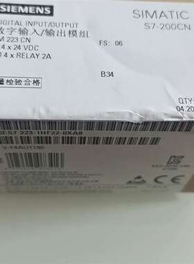 {议价}西门子PLC模块，全新未开封，6ES72231HF220