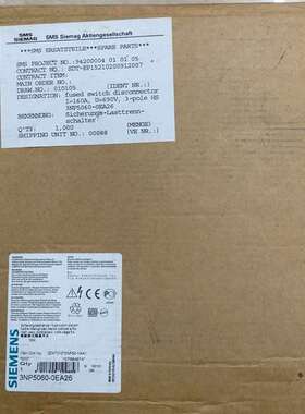 {议价}熔断器式隔离开关 3NP5060-0EA26 3RV1