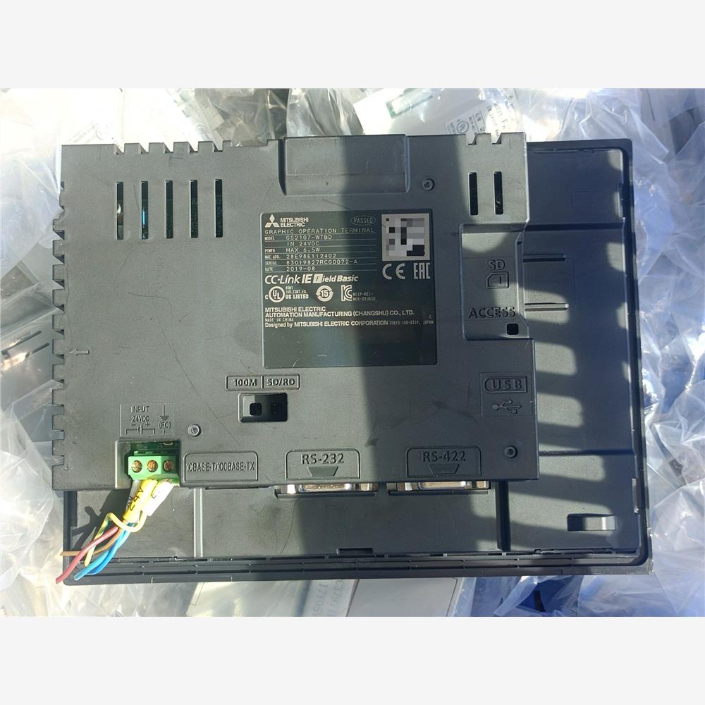 议价三菱GS2107-WTBD触摸屏，7寸工业人机界面，支持CC