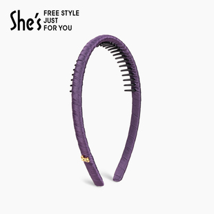 shes茜子发饰通勤简约头箍带齿压发洗脸碎发细发箍发卡女发饰品
