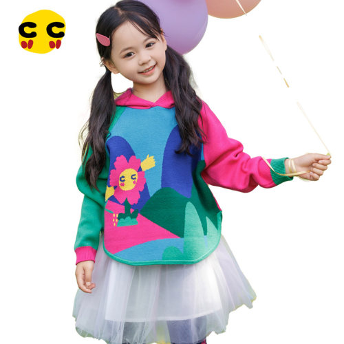 clanc甜美客气春秋女童针织套装