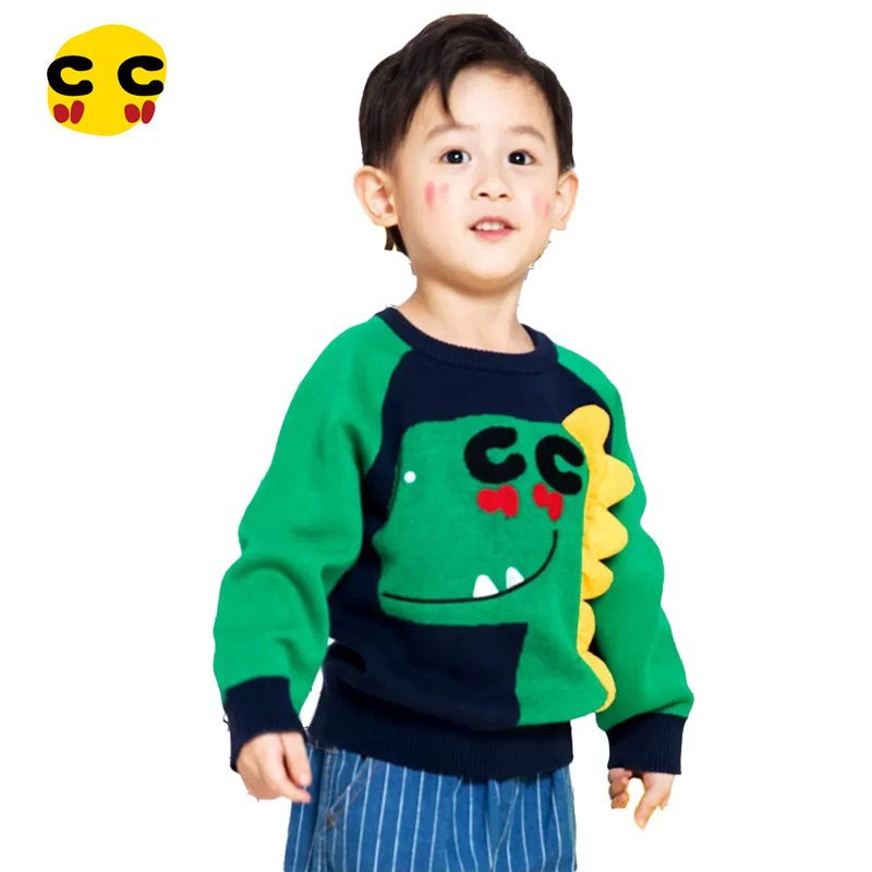 clanc韩版潮牌秋装男童针织衫