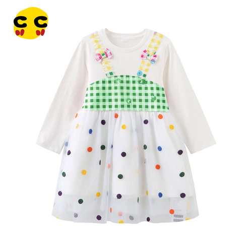 clanc女童休闲百搭春秋公主裙