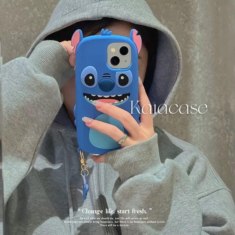 立体呆萌小怪兽手机壳