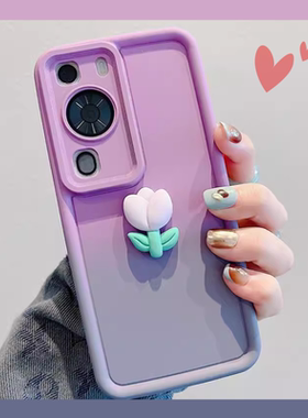 适用opporeno10立体花朵reno9手机壳reno8保护套reno7/6小清新4se全包防摔A2pro女款A1x精准孔por+可爱5K软5G